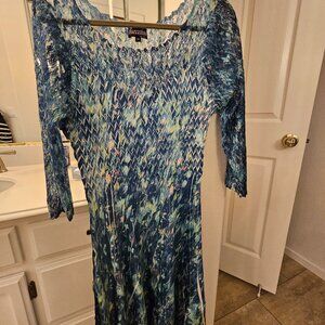 Barcelino midi ilusion floral dress